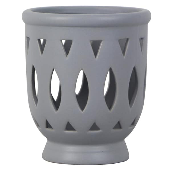 Trendspot Trendspot Orchid 6.1 in. H X 5.5 in. W X 5.5 in. D X 6 in. D Ceramic Planter Gray CR01291N-06H - main